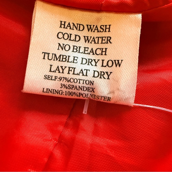 Leshop | Vibrant Red Double Breasted Trench Coat - Picture 10 of 11